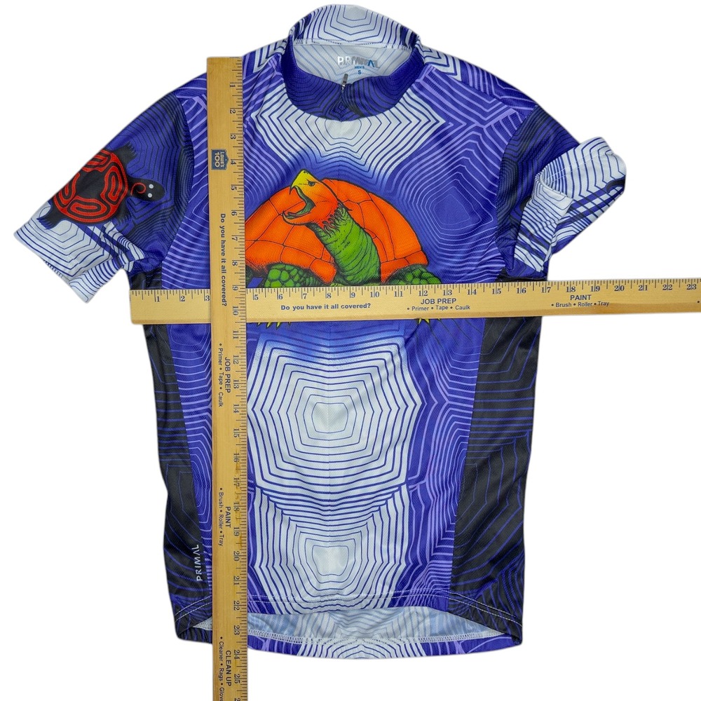 Primal‎ Not So Fast Snapping Turtle Cycling Jersey Men's Small 3/4 Zip Pockets - Picture 9 of 12
